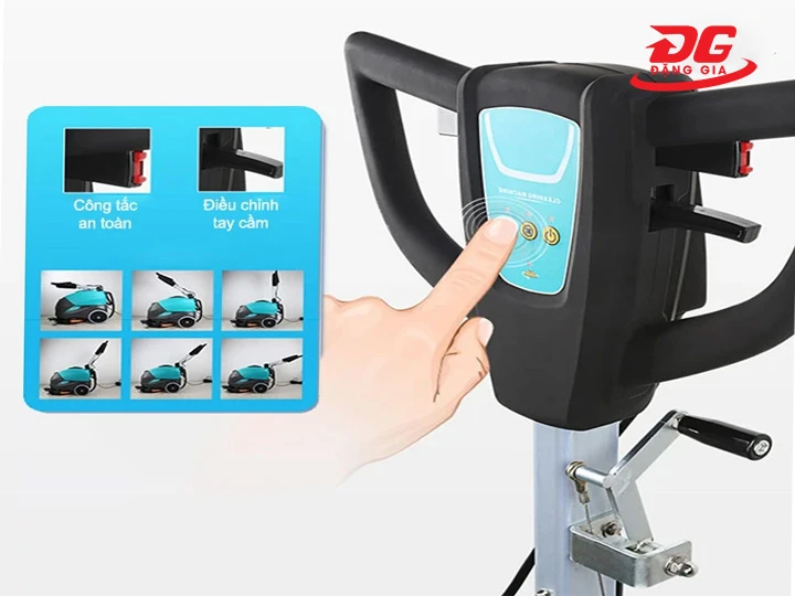 Tay cầm máy chà sàn liên hợp cánh bướm Kungfu Clean KF2A