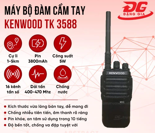 Máy bộ đàm cầm tay Kenwood TK 3588 2