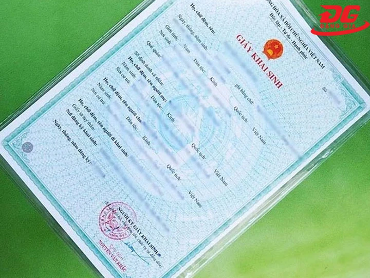 Giấy khai sinh có được ép plastic không