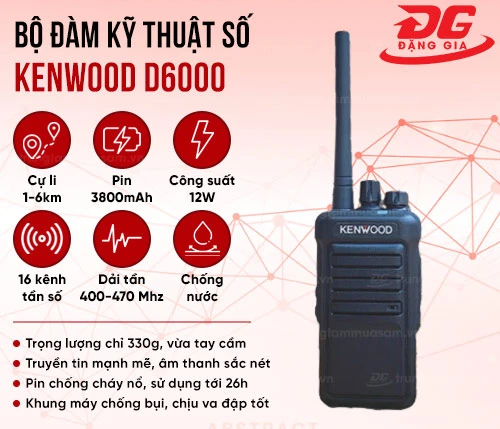 Bộ đàm Kenwood D6000 kỹ thuật số công suất cao 2
