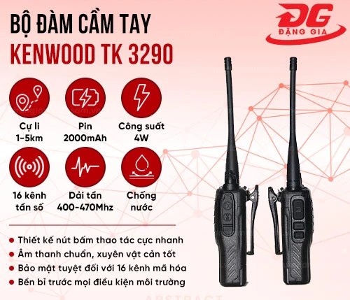 Bộ đàm cầm tay Kenwood TK 3290 2