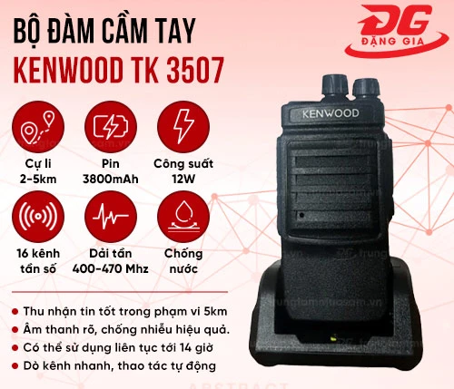 Bộ đàm cầm tay Kenwood TK 3507 2