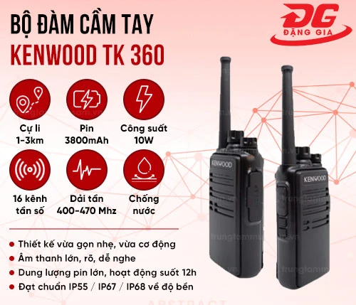 Bộ đàm cầm tay Kenwood TK 360 2