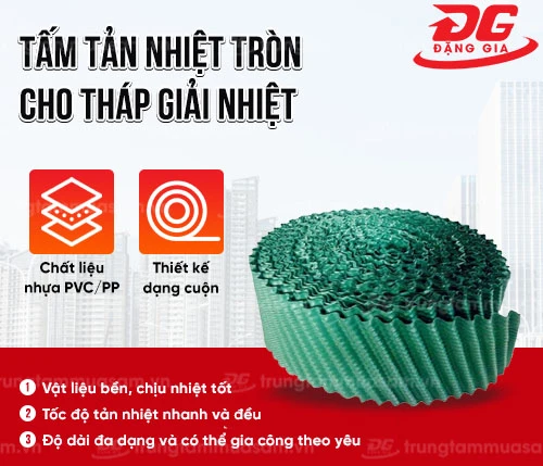 Tấm tản nhiệt tròn cho tháp giải nhiệt 2