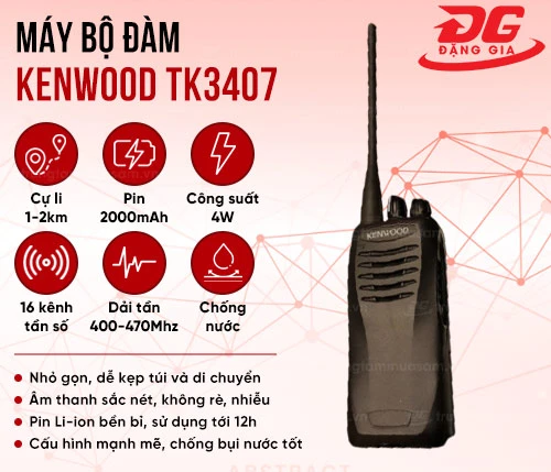 Máy bộ đàm Kenwood TK3407 2
