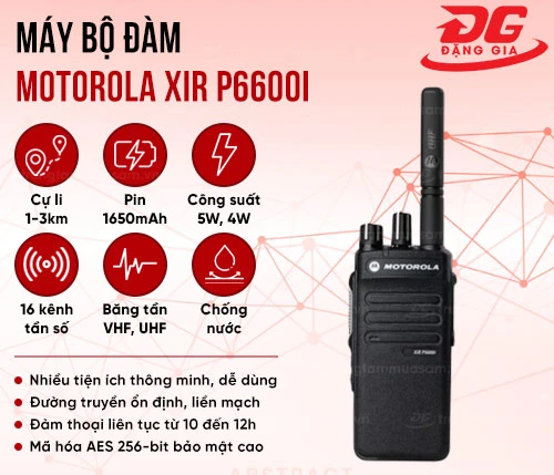 Máy bộ đàm Motorola Xir P6600i 2