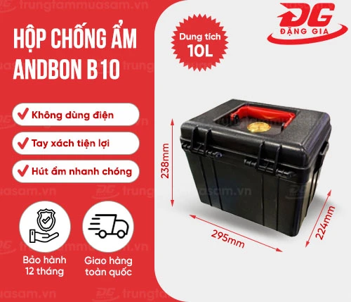 Tủ chống ẩm di động Andbon B10 (có chống sốc, có cục hút ẩm) 2