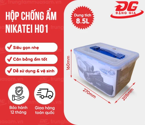 Hộp chống ẩm Nikatei H01 (8.5L) 2
