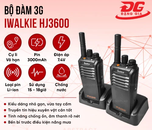 Bộ đàm 3G Iwalkie HJ3600 2