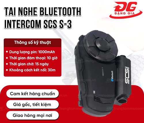 Tai nghe bluetooth INTERCOM SCS S-3 2