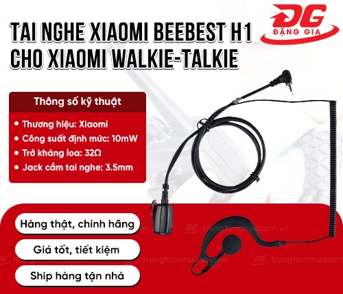Tai nghe Xiaomi Beebest H1 cho bộ đàm Xiaomi Walkie-Talkie 2