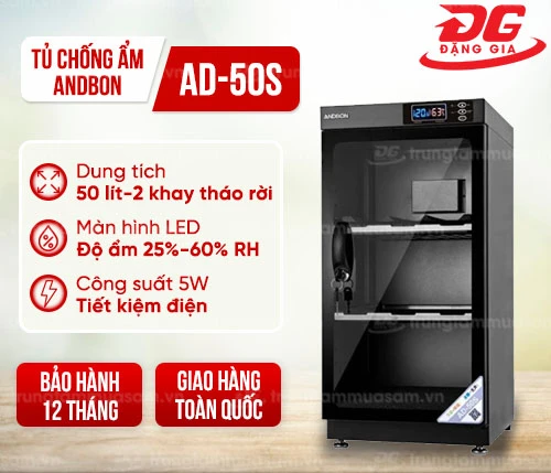 Tủ chống ẩm Andbon AD-50S (50 lít) 2