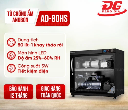 Tủ chống ẩm Andbon AD-80HS (80 lít) 2