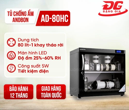 Tủ chống ẩm Andbon AD-80HC (80 lít) 2