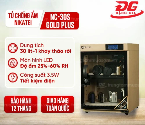 Tủ chống ẩm Nikatei NC-30C Gold Plus (30 lít) 2