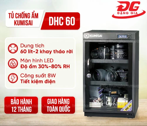Tủ chống ẩm Kumisai DHC 60 (60 lít) 2