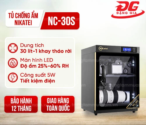 Tủ chống ẩm Nikatei NC-30S (30 lít) 2