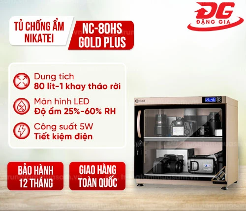 Tủ chống ẩm Nikatei NC-80HS Gold Plus (80 lít) 2