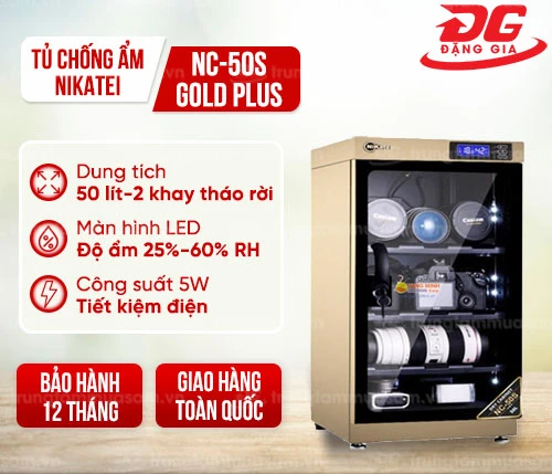 Tủ chống ẩm Nikatei NC-50S Gold Plus (50 lít) 2