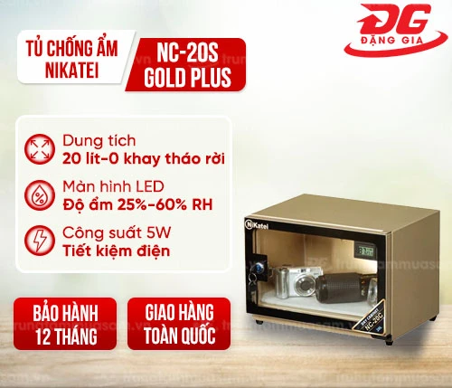 Tủ chống ẩm Nikatei NC-20C Gold Plus (20 lít) 2