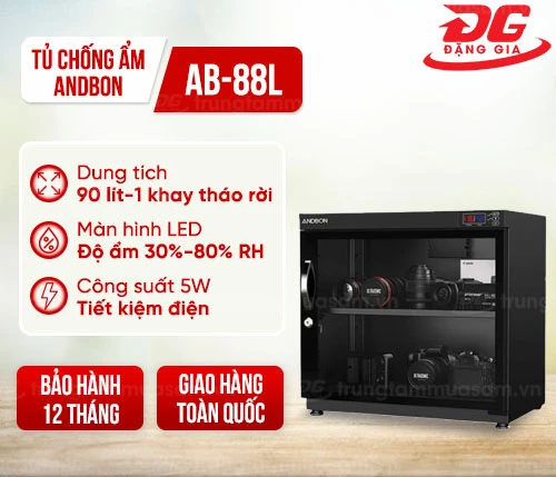 Tủ chống ẩm Andbon AB-88L (ngang) 2