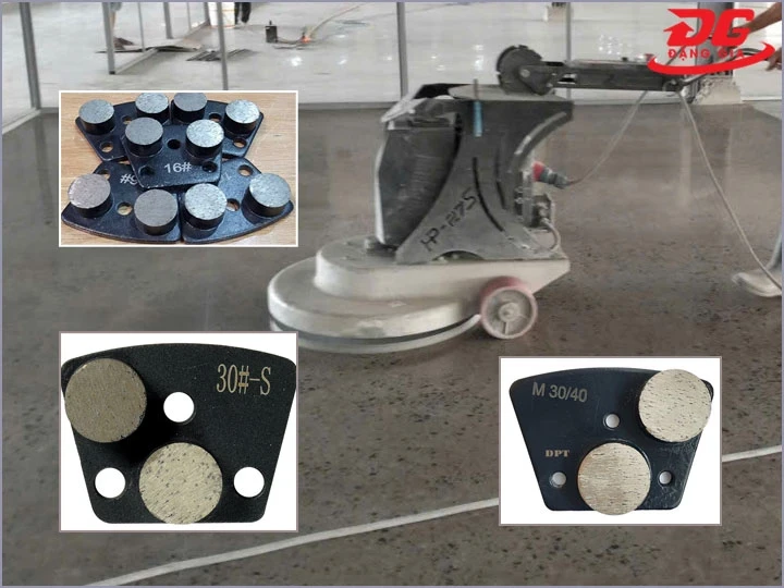 Đĩa mài sàn bê tông HF được sử dụng để Mài phá lớp bề mặt bê tông cứng