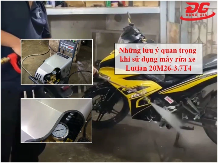Lưu ý khi sử dụng máy rửa xe Lutian 20M26-3.7T4