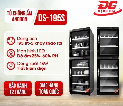 Tủ chống ẩm Andbon DS-195S (195 lít) 2