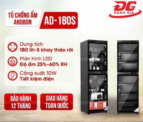 Tủ chống ẩm Andbon AD-180S  (180 lít) 2