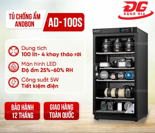 Tủ chống ẩm Andbon AD-100S (100 lít) 2