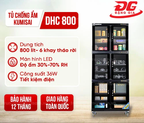 Tủ chống ẩm Kumisai DHC 800 (800 lít) 2