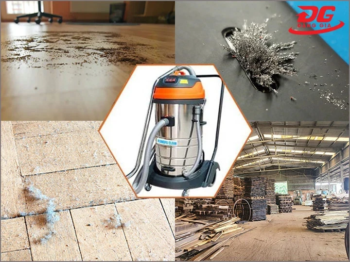 Ứng dụng Máy hút bụi nhà xưởng Kungfu Clean KF 80A