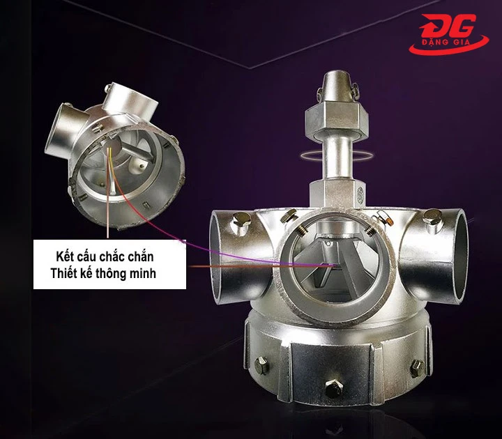 kết cấu của đầu phun DN 168