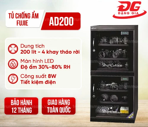 Tủ chống ẩm FujiE AD200 (200 lít) 2