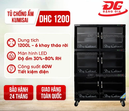 Tủ chống ẩm Kumisai DHC 1200 (1200 lít) 2