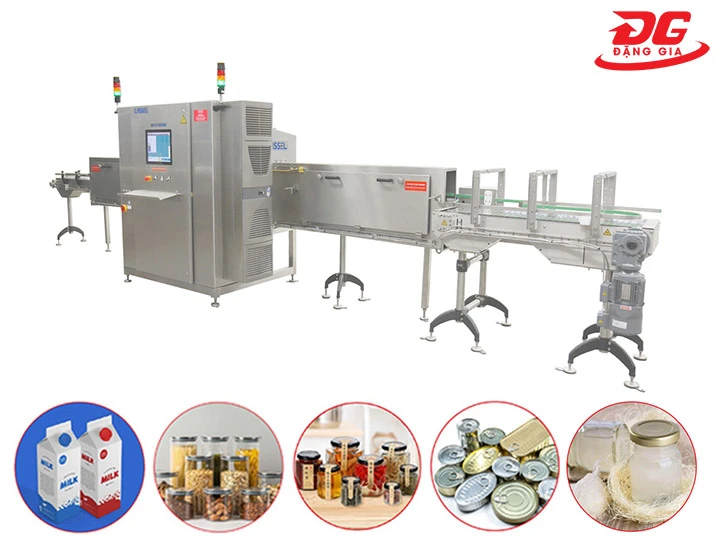 Ứng dụng máy dò kim loại X-ray nganh thực phẩm