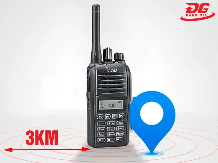 Phạm vi bộ đàm 3km