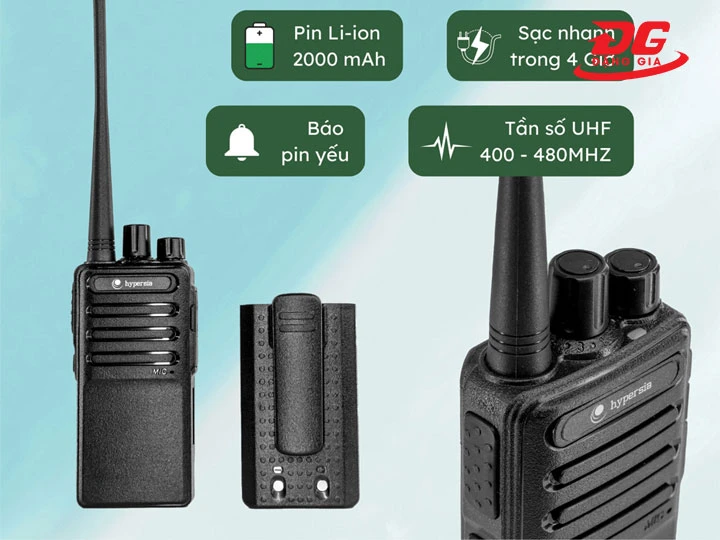 Pin bộ đàm 1 chiều lâu hết