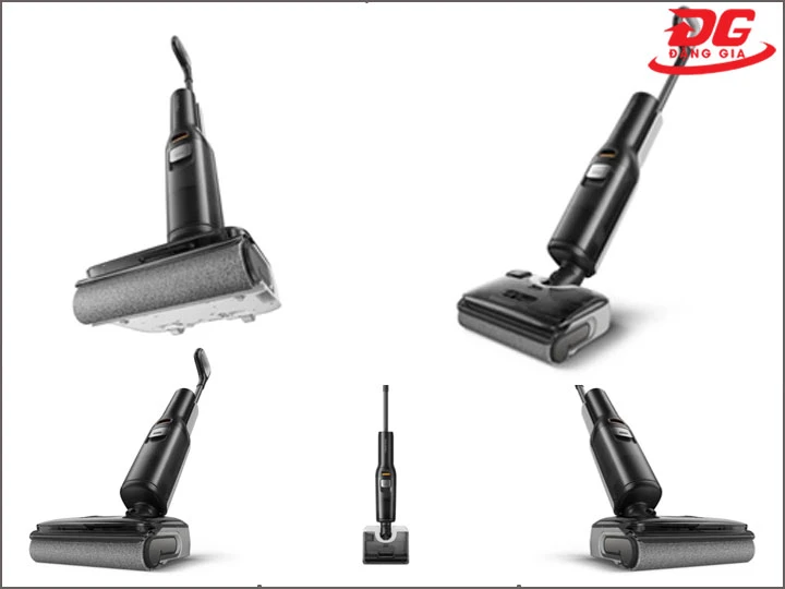 máy hút bụi 20000Pa Roborock F25 RT có màu kem phối nâu ghi