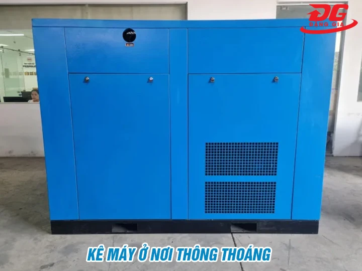 Đặt máy nén khí trục vít Pegasus TMPM100A ở nơi thông thoáng