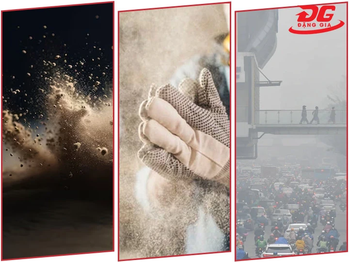  bụi trong sản xuất phân loại theo kích thước