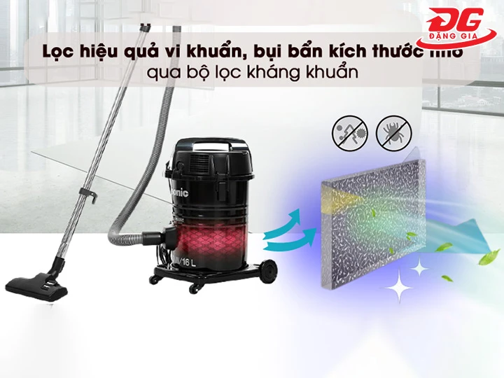 máy hút bụi Panasonic tích hợp bộ lọc tiên tiến