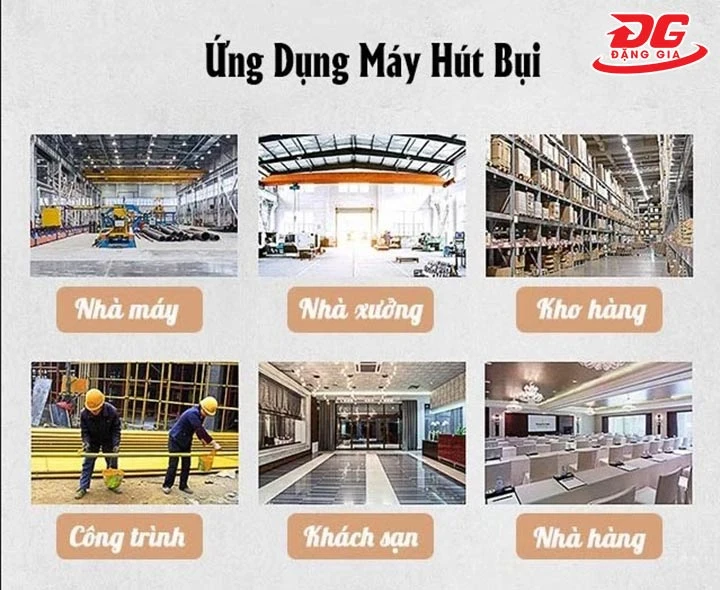 Ứng dụng của máy hút bụi công nghiệp Panasonic