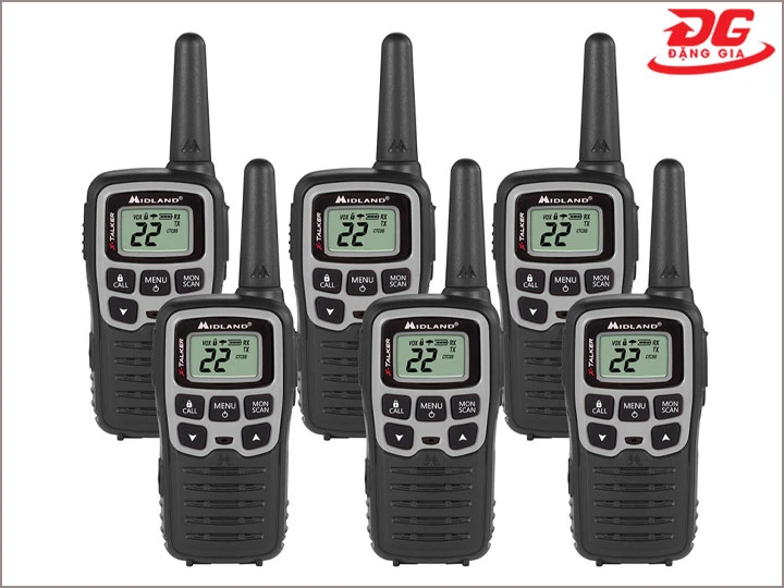 Bộ đàm 6 cái được thiết lập sẵn cùng tần số