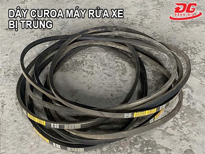 Dây curoa máy rửa xe bị trùng