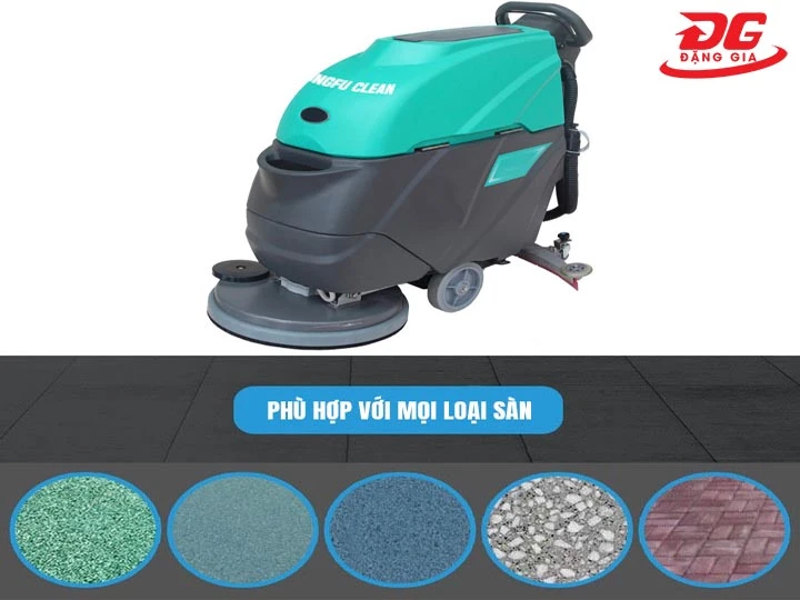 Máy chà sàn liên hợp Kungfu Clean KF-50D làm sạch hiệu quả