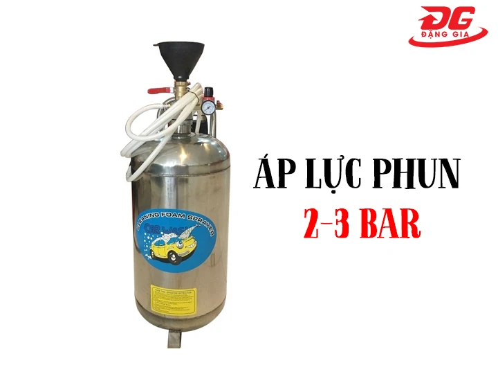 bình bọt inox Kocu 20 lít Áp lực phun 2-3 bar