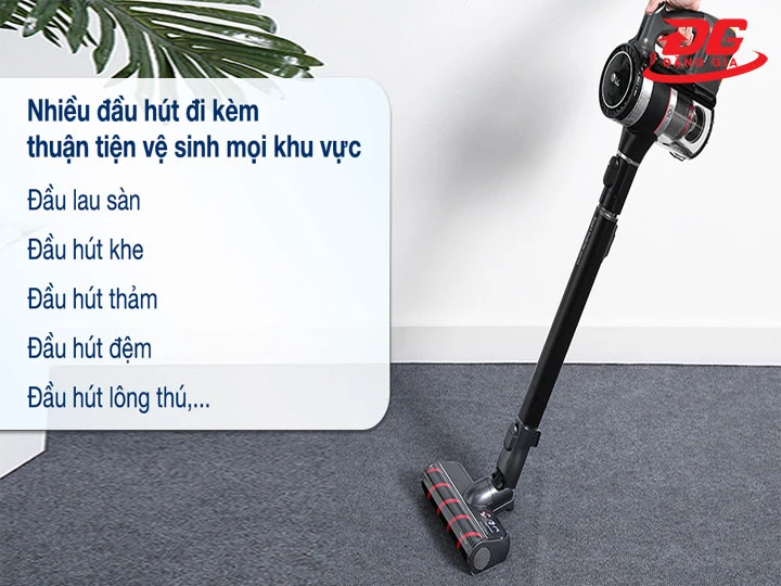 Nhiều đầu hút đi kèm