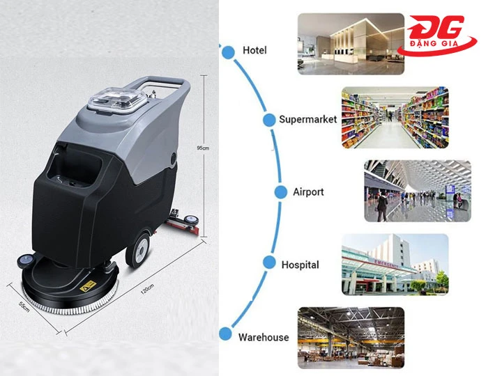 Ứng dụng thực tế của máy chà sàn A55E