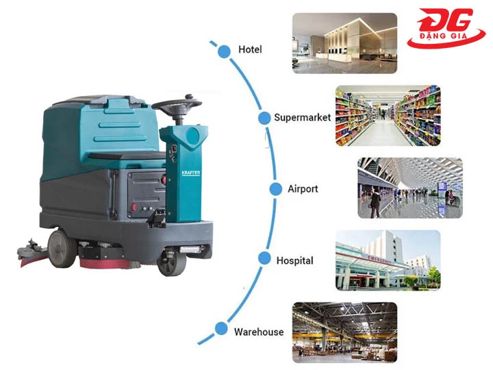 ứng dụng Máy chà sàn Kraffer